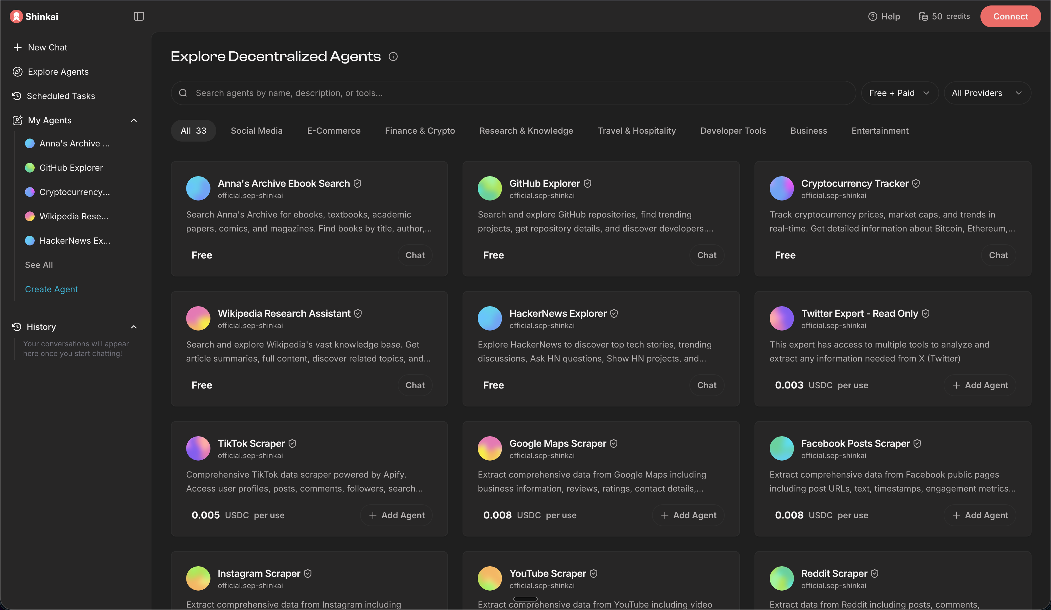 Shinkai Web Interface